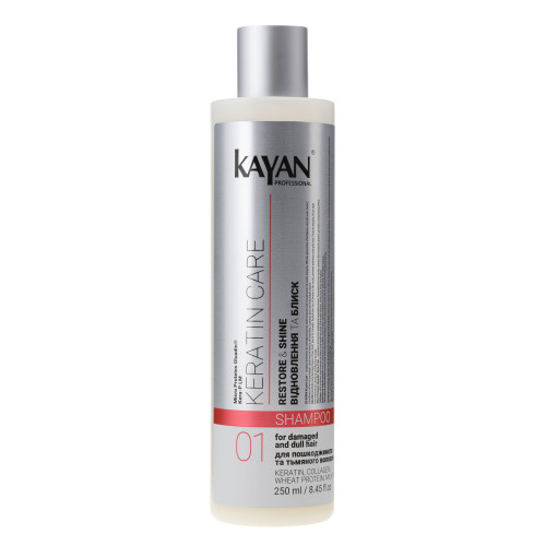 Шампунь для пошкодженого та тьмяного волосся Kayan Keratin Care, 250 мл Шампунь для пошкодженого та тьмяного волосся Kayan Keratin Care, 250 мл