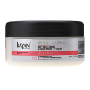 Маска для для пошкодженого та тьмяного волосся Kayan Keratin Care, 300 мл