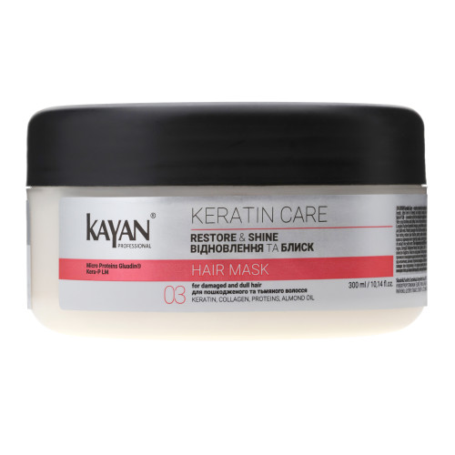 Маска для для пошкодженого та тьмяного волосся Kayan Keratin Care, 300 мл Маска для для пошкодженого та тьмяного волосся Kayan Keratin Care, 300 мл