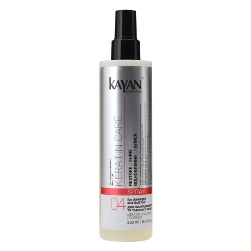 Спрей для пошкодженого та тьмяного волосся Kayan Keratin Care, 250 мл Спрей для пошкодженого та тьмяного волосся Kayan Keratin Care, 250 мл