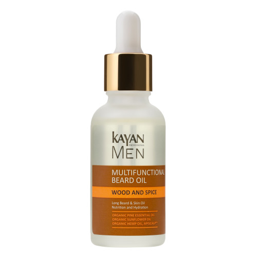 Мультифункціональна олія для бороди для чоловіків Kayan Men, 30 ml Мультифункціональна олія для бороди для чоловіків Kayan Men, 30 ml